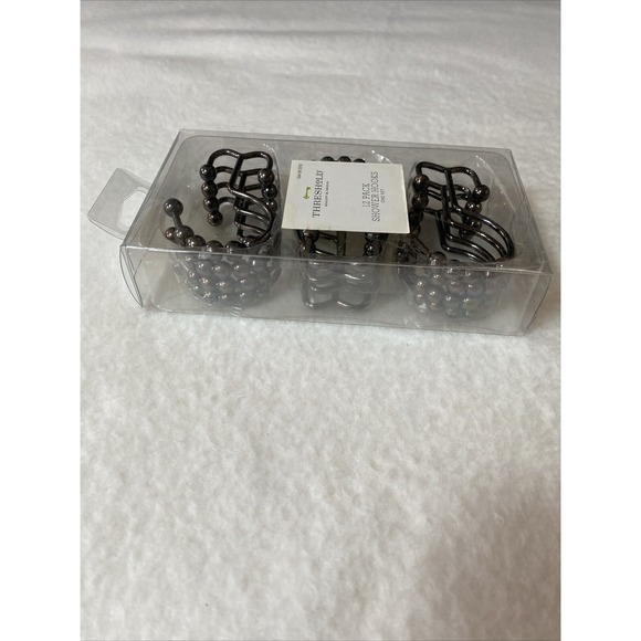 Threshold Shower Hooks 12-Pack Bronze Beads New in Package - Picture 3 of 4
